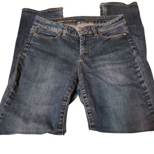 Talbots size 10 curvy straight jeans dark wash excellent condition